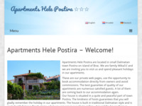 Slika naslovnice sjedišta: Apartmani Hele Postira, Brač (http://www.apartmentspostira.com/)