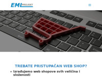Frontpage screenshot for site: EML-Projekt - Izrada web stranica i web shopova (http://www.eml-projekt.hr)
