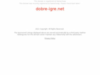 Frontpage screenshot for site: Igre (http://www.dobre-igre.net)