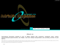Frontpage screenshot for site: (http://www.adriaticlogistics.hr)