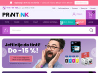 Frontpage screenshot for site: (http://www.printink.hr)