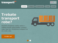 Frontpage screenshot for site: Domaći i inozemni transport robe i tereta (http://www.transporti.co)