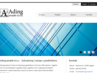 Frontpage screenshot for site: Ading Projekt d.o.o. (http://www.ading-projekt.hr)
