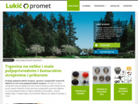 Frontpage screenshot for site: Obrt Lukić promet (http://lukicprometobrt.hr)