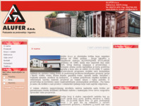 Frontpage screenshot for site: Alufer - aluminiska stolarija (http://alufer.hr)