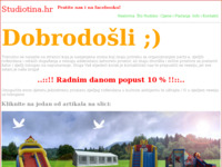 Frontpage screenshot for site: (http://www.studiotina.hr)
