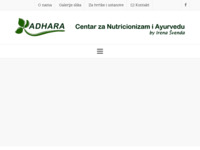 Frontpage screenshot for site: (http://www.adhara.hr)