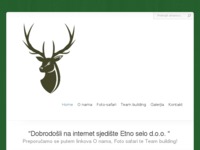 Frontpage screenshot for site: Foto safari - Etno selo (http://www.etno-selo.hr)