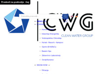 Frontpage screenshot for site: CWG - Tretman i obrada pitkih bazenskih, tehnoloških, procesnih i otpadnih voda (http://cwg.hr/)