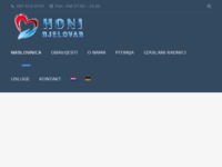 Frontpage screenshot for site: HONI - socijalna skrb Bjelovar (http://honi.hr)