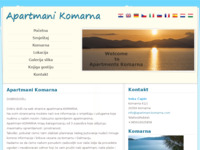 Frontpage screenshot for site: Apartmani Komarna - Komarna (http://www.apartmani-capin-komarna.hr)
