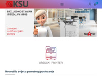 Frontpage screenshot for site: KSU - Canon, Ricoh, Xerox, Oce (http://www.ksu.hr)