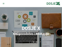 Frontpage screenshot for site: Dosje X knjigovodstveni servis (http://dosjex.hr)