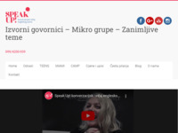 Frontpage screenshot for site: Speakup Croatia - Konverzacijski tečaj engleskog jezika (http://www.speakupcroatia.com)