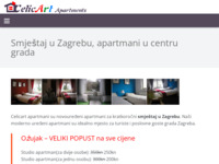 Frontpage screenshot for site: Apartmani Zagreb (http://www.celicart-apartments.com/)