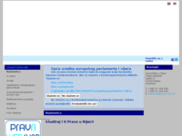 Frontpage screenshot for site: Pravni fakultet Rijeka (http://www.pravri.hr)