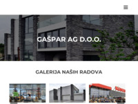 Frontpage screenshot for site: Aluminijska stolarija Gašpar AG (http://gaspar-ag.hr)