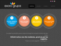 Frontpage screenshot for site: Exoro (http://www.exoro.eu)