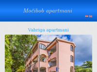 Frontpage screenshot for site: Močibob apartmani (http://mocibobapartmani.hr/)