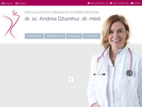 Frontpage screenshot for site: (http://ordinacija-dzumhur.hr)