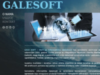 Frontpage screenshot for site: GaleSoft (http://www.gale.hr)