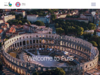 Frontpage screenshot for site: Turistička Pula - Hoteli, kampovi, manifestacije (http://www.istra.com/pula)