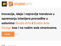 Frontpage screenshot for site: Studio Arte Rijeka (http://www.studioarte.hr)