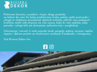 Frontpage screenshot for site: Riviera dekor (http://www.rivieradekor.hr/)