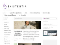 Frontpage screenshot for site: Existentia (http://existentia.com.hr)