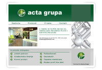 Frontpage screenshot for site: (http://www.actagrupa.hr)