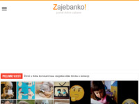 Frontpage screenshot for site: Zajebanko (http://www.zajebanko.com)