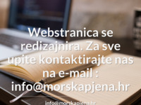 Slika naslovnice sjedišta: Morska Pjena (http://www.morskapjena.hr)