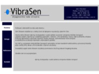 Frontpage screenshot for site: VibraSen (http://www.vibrasen.eu/)