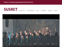 Frontpage screenshot for site: (http://susret.net/)
