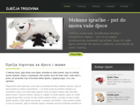 Slika naslovnice sjedišta: Mekane igračke – put do snova vaše djece (http://www.djecja-trgovina.com.hr/)