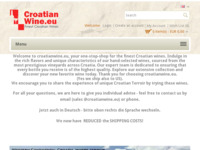 Frontpage screenshot for site: (http://croatianwine.eu)