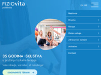 Frontpage screenshot for site: (http://www.fiziovita.hr/)