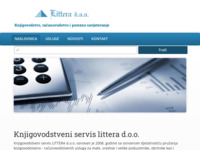 Frontpage screenshot for site: (http://www.litteraka.hr)
