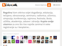 Frontpage screenshot for site: Regolina (http://regolina.com)