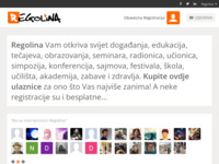 Frontpage screenshot for site: Regolina (http://regolina.com)