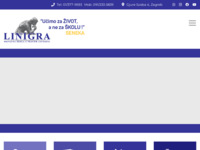 Frontpage screenshot for site: Linigra (http://www.linigra.hr)