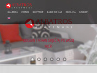 Frontpage screenshot for site: (http://albatros-apartmani.com.hr/)