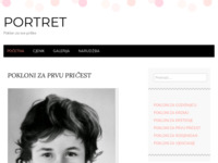 Frontpage screenshot for site: Portret - poklon za sve prilike (http://poklonizasveprilike.wordpress.com/)