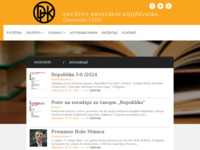 Frontpage screenshot for site: Društvo hrvatskih književnika (http://dhk.hr/)