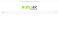 Frontpage screenshot for site: (http://run.hr)