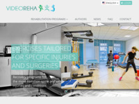 Frontpage screenshot for site: Videoreha - medicinska i sportska rehabilitacija (http://www.videoreha.com)