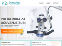 Frontpage screenshot for site: K2 Dentalna poliklinika (http://www.k2dental.hr)