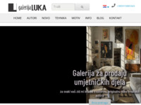 Frontpage screenshot for site: Galerija Luka (http://galerija-luka.com)