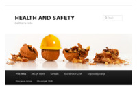 Frontpage screenshot for site: (http://www.healthandsafety.com.hr)