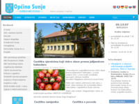 Frontpage screenshot for site: Službene web stranice Općine Sunja (http://www.sunja.hr)